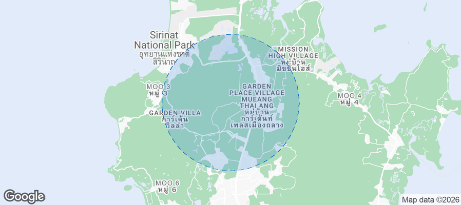 Amphoe Thalang Airbnb map